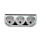 Medidor De Voltagem, Temperatura Da Água E Pressão Do Óleo Em Cromo Preto De 52mm Com Sensor De Medidor De Voltagem, Temperatura Da Água E Pressão Do Óleo Em Cromo Preto De 52mm Com Sensor De