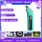 Medidor Digital De Pressão De Pneus De Alta Precisão 3-200 PSI Calibrado ETENWOLF T300 Com Baterias Medidor Digital De Pressão De Pneus De Alta Precisão 3-200 PSI Calibrado ETENWOLF T300 Com Baterias