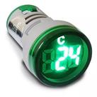 Medidor temperatura 22mm verde sibratec