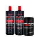 Mega Combo Whey Protein Shampoo e Condicionador 1lt + Máscara 1kg