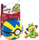 Mega Construx Pokemon Series 17 Grookey Figure Building Set with Quick Poke Ball