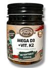 Mega D3 + K2 60 Softgels Canteiro de Ervas