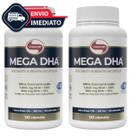 MEGA DHA VITAFOR Kit com 2 Frascos De 120 Cápsulas Ômega 3 Alta Concentração ORIGINAL MEGA DHA VITAFOR Kit com 2 Frascos De 120 Cápsulas Ômega 3 Alta Concentração ORIGINAL