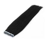 Mega hair fita adesiva castanho 40cm 10 peças - 25gr