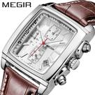 Megir Original Relógio Sem Gênero De Luxo Retângulo Quartzo Megir Original Relógio Sem Gênero De Luxo Retângulo Quartzo