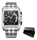 Megir Preto Big Dial Luxo Marca Top De Quartzo Clássico.