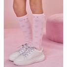 Meia 3/4 Bota Sete Leguas Infanti Menina Rosa Perolas - Meia 3/4 Bota Sete Leguas Infanti Menina Rosa Perolas -