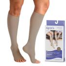 Meia 3/4 de Compressão 20 30 mmHg Panturrilha Ponteira Aberta Select Confort Premium Sigvaris