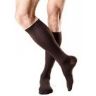 Meia 3/4 Masculina Actitud 15-20mmHg Fechada Marrom Tam G