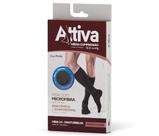 Meia 3/4 Média Compressão 18-21 Masculina Preta M Attiva Meia 3/4 Média Compressão 18-21 Masculina Preta M Attiva