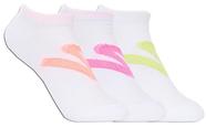 Meia 3 Pares Feminina Non Terry Low Cut Branco Skechers