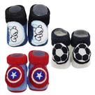 Meia 3d bebê pantufa personagens com 3 pares menino Meia 3d bebê pantufa personagens com 3 pares menino