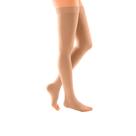 Meia 7/8 20-30 duomed com faixa silicone bege pé aberto - medi brasil