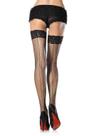 Meia 7/8 Arrastão Leg Avenue com Costura Traseira Preta Meia 7/8 Arrastão Leg Avenue com Costura Traseira Preta