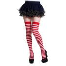 Meia 7/8 Cosplay K-pop -retrô- Listrada Vermelha E Branco