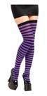 Meia 7/8 Preta Com Listra Roxa Geek Sexy Lolita Cosplay Meia 7/8 Preta Com Listra Roxa Geek Sexy Lolita Cosplay