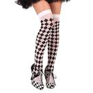 Meia 7/8 Rainha de Copas Losango Quadriculado Xadrez - Festa Fantasia Cosplay Carnaval Meia 7/8 Rainha de Copas Losango Quadriculado Xadrez - Festa Fantasia Cosplay Carnaval