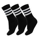 Meia Adidas Cano Alto Cushioned - Pack com 3 Pares - Preto