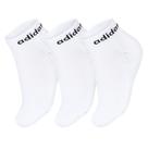 Meia Adidas Linear Ankle Cushioned 38 ao 40 - Pack com 03 Pares Branco