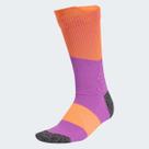Meia Adidas RUNxBOOST Roxa e Laranja