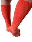 Meia aerobica 3/4 coral 34-39 ref-20022001