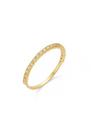 Meia Aliança com Zircônias Ouro 18k - 1.40