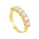 Meia Aliança em Ouro 18k com Zircônias - AU7905