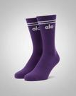 Meia Alo Cano Alto Premium Antiodor Conforto Academia Yoga Lilas