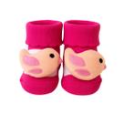 Meia Antiderrapante Plin Baby 3D Passarinho CorRosa Meia Antiderrapante Plin Baby 3D Passarinho CorRosa
