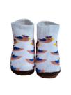 Meia baby ant 0-15 marrom e branco passaro ref - 01056054 Meia baby ant 0-15 marrom e branco passaro ref - 01056054