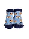Meia baby antiderrapante azul c/ esquilo 0-15 ref-01056311 Meia baby antiderrapante azul c/ esquilo 0-15 ref-01056311