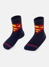 Meia Bebê Puket Menino Soquete Cano Médio Superman Azul Marinho 15 a 18 Meia Bebê Puket Menino Soquete Cano Médio Superman Azul Marinho 15 a 18