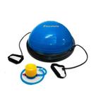 Meia bola bosu Gold Sports Power com bomba e alças Meia bola bosu Gold Sports Power com bomba e alças