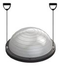 Meia Bola Bosu Suiça Balance Dome Ball Pilates Yoga Sports Cinza