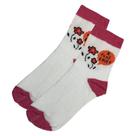 Meia Branca com Flores Infantil - Meias Gelder Meia Branca com Flores Infantil - Meias Gelder