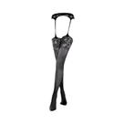 Meia-calça De Rede Preta De Cintura Alta Sem Entrepernas, Sexy, Vazada, De Seda, Da SIMPLEJWEL