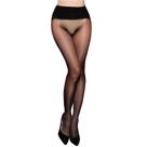Meia-calça feminina HTRUIYA Oil Shiny 3 Denier preta de cintura alta