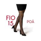 Meia-Calça Selene Fio 15 Poá 9920 Preto