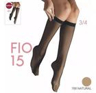 Meia Calça Selene Transparente 3/4 Fio 15 Kit C 3 Pares 9040