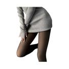 Meia-calça Térmica plus Size 100g Grossa De Alta Elasticidade Translúcida De Cintura Alta Para