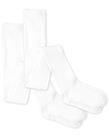 Meia-calça The Children's Place SIMPLY WHITE para meninas de 6 a 7 anos