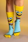 Meia Cano Alto Bob Esponja Alegre