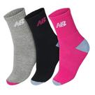 Meia Cano Alto New Balance 3 Pack Juvenil