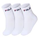 Meia Cano Médio Fila LS330037 Branca Pack com 03 Pares - 34 ao 38