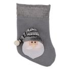 Meia Carinha Noel Grafite 25cm Meia Carinha Noel Grafite 25cm