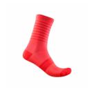 Meia Ciclismo Castelli Superleggera W12 Rosa Feminino