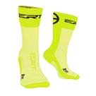 Meia ciclismo corrida esportiva cano médio ERT amarelo flúor