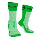 Meia Ciclismo Ert Bike Xtreme Cool- Cor Nova - Verde Total