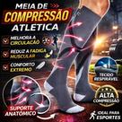 Meia Compressiva Feminina Esportiva Academia Exercício Funcional Bike Alta Performance