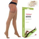 Meia Coxa 7/8 Venosan 6000 Compressão 20-30mmHg Pé Aberto Bege